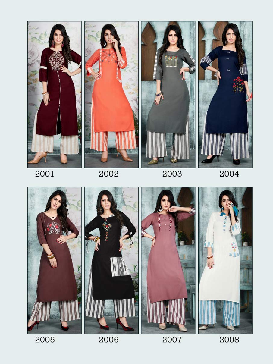 Anishka Vol-2 Manas Rayon Cotton Plazzo Kurti Traders Anishka Vol-2 Manas Rayon Cotton Plazzo Kurti Traders